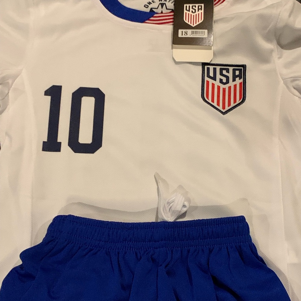Christian Pulisic Youth Soccer Jersey Kit USA Soccer Toddler Jersey 10